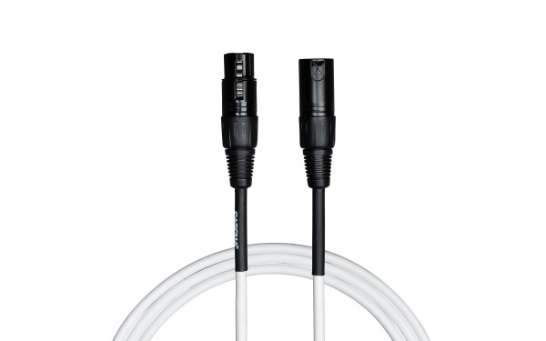 Кабел Cascha Standard Line CCS-M1WH2, Бял, XLR-F / XLR-M, 2m