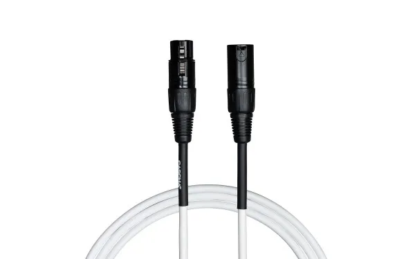 Кабел Cascha Standard Line CCS-M1WH2, Бял, XLR-F / XLR-M, 2m