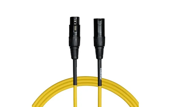 Кабел Cascha Standard Line CCS-M1YL2, Жълт, XLR-F / XLR-M, 2m