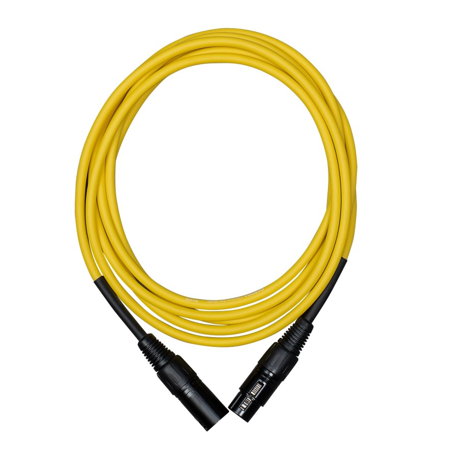Кабел Cascha Standard Line CCS-M1YL2, Жълт, XLR-F / XLR-M, 2m