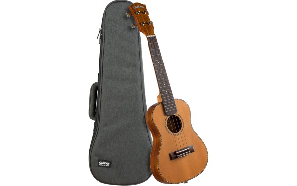 Концертно укулеле Cascha CUCCS1-EQ, Кедрово дърво, Solid Top, С електроника