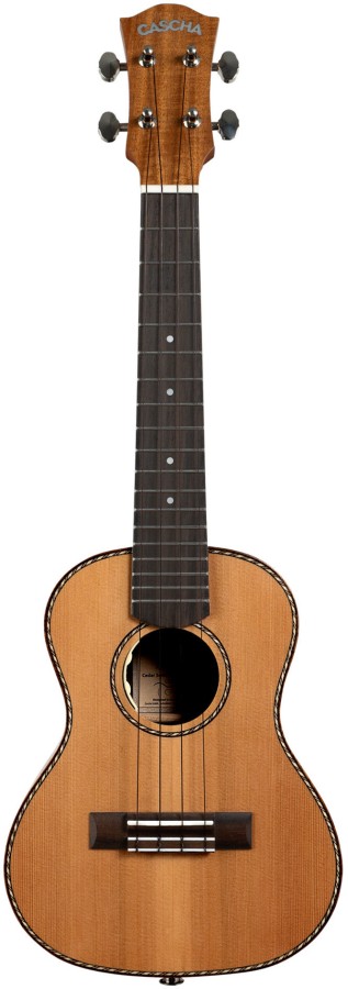 Концертно укулеле Cascha CUCCS1-EQ, Кедрово дърво, Solid Top, С електроника