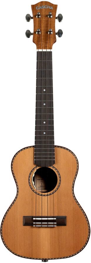 Концертно укулеле Cascha CUCCS1-EQ, Кедрово дърво, Solid Top, С електроника