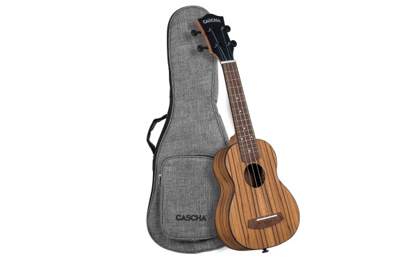 Сопрано укулеле Cascha CUSZW1 Zebra Wood
