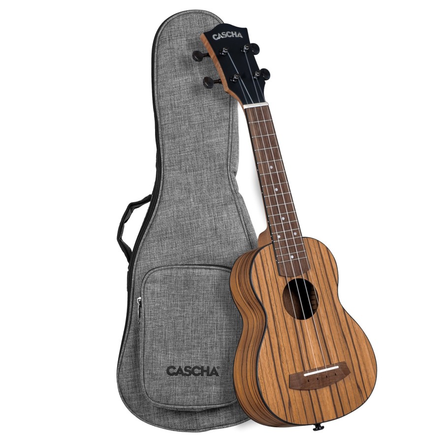 Сопрано укулеле Cascha CUSZW1 Zebra Wood