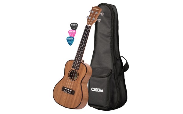 Концертно укулеле Cascha HH 2035L, Premium Mahogany, За лява ръка