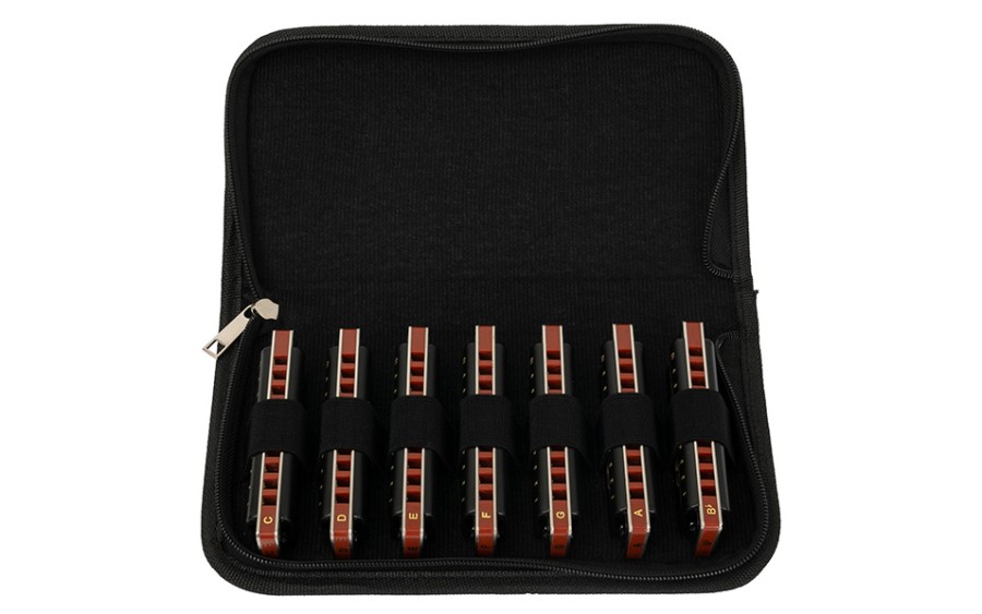 Блус хармоника Cascha HH 2224, Professional Blues, Комплект от 7бр. (C-D-E-F-G-A-Bb)