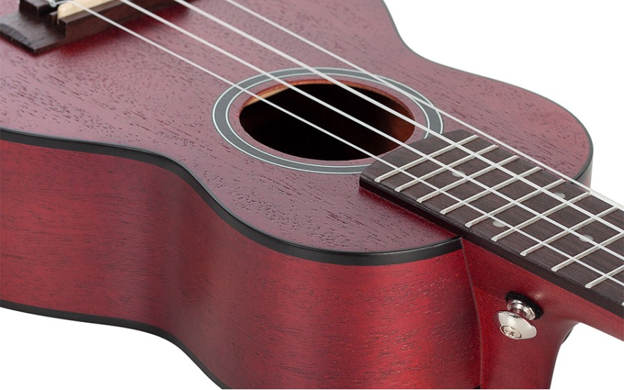 Сопрано укулеле Cascha HH 2263, Mahogany, Червено