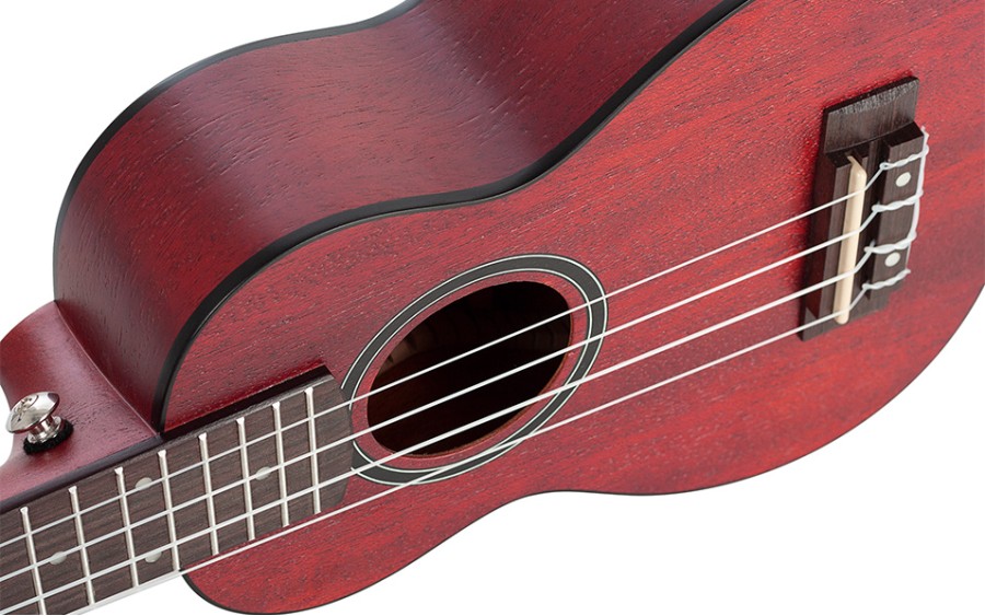 Сопрано укулеле Cascha HH 2263, Mahogany, Червено