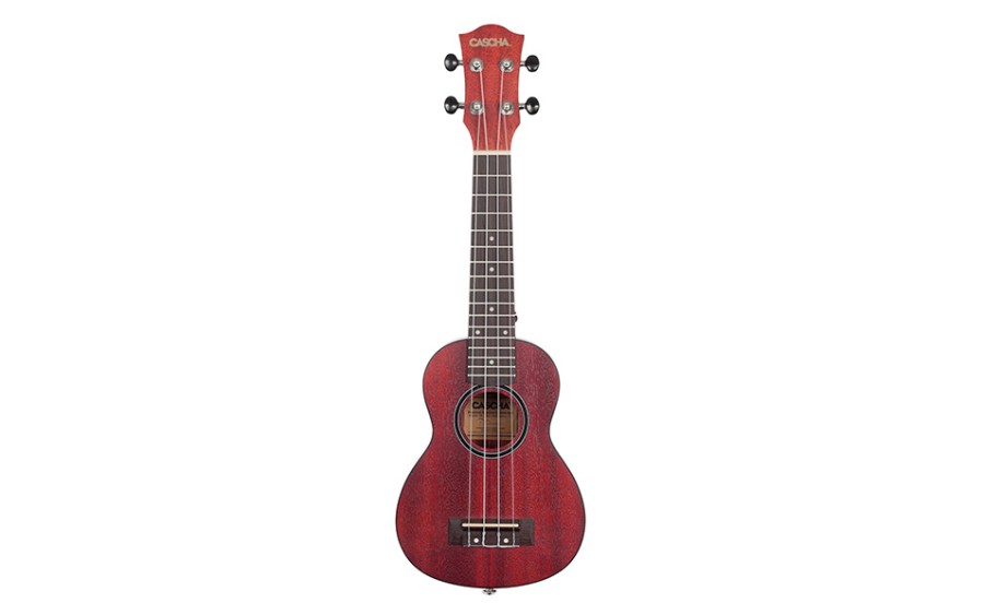 Сопрано укулеле Cascha HH 2263, Mahogany, Червено
