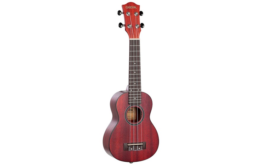 Сопрано укулеле Cascha HH 2263, Mahogany, Червено