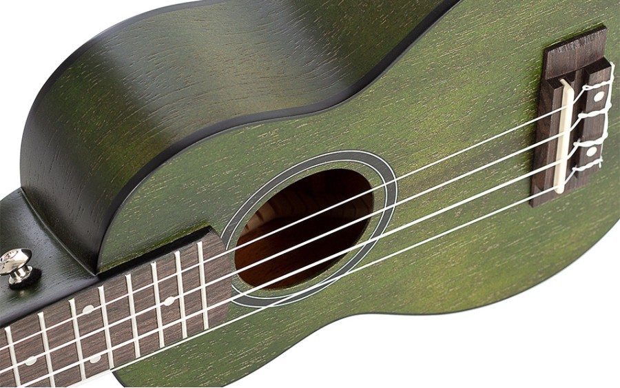 Сопрано укулеле Cascha HH 2265, Mahogany, Зелено