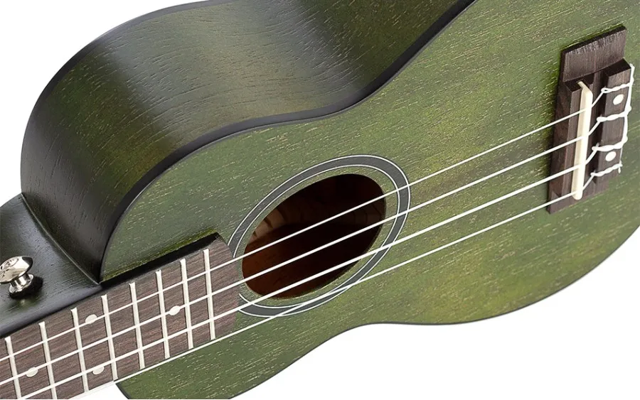 Сопрано укулеле Cascha HH 2265, Mahogany, Зелено