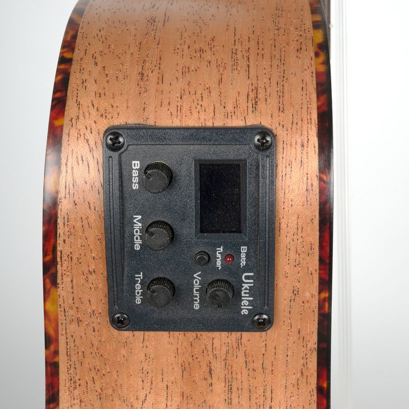 Сопрано укулеле Cascha HH 2026E, Premium Mahogany, С вградена електроника