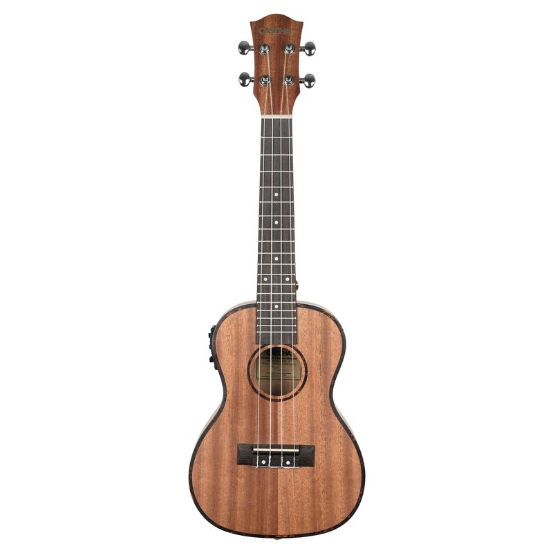 Концертно укулеле Cascha HH 2035E, Premium Mahogany, С вградена електроника