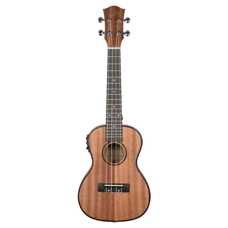 Концертно укулеле Cascha HH 2035E, Premium Mahogany, С вградена електроника