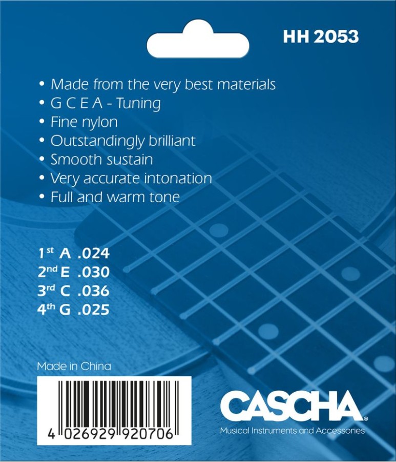Струни за сопрано укулеле Cascha HH 2053