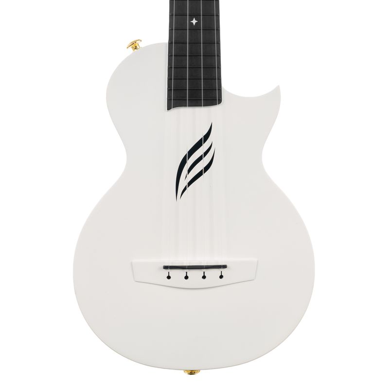 Концертно укулеле Cascha HH 2086, Карбон, Бяло