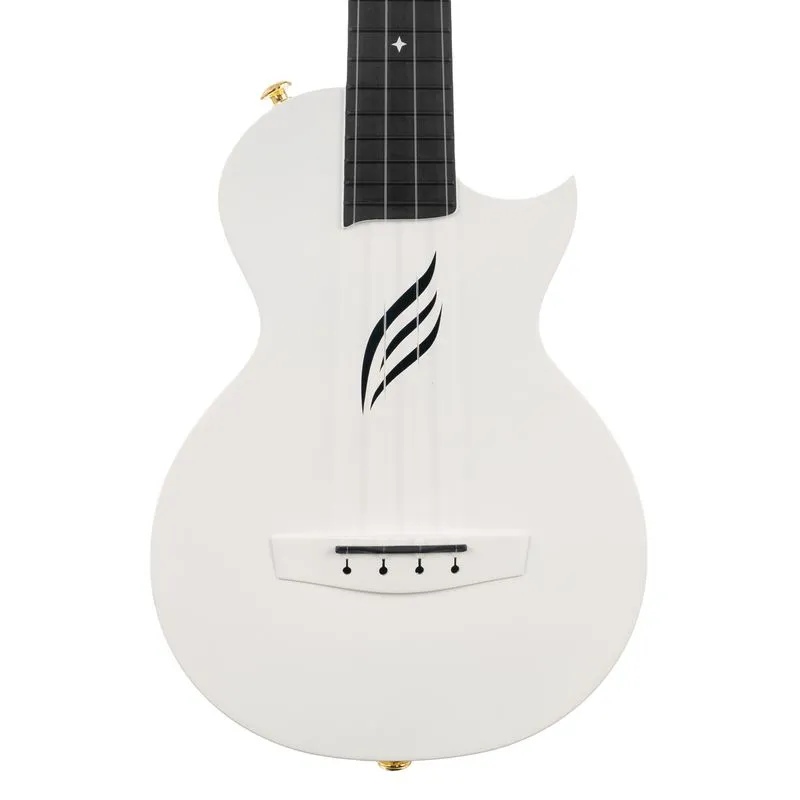 Концертно укулеле Cascha HH 2086, Карбон, Бяло