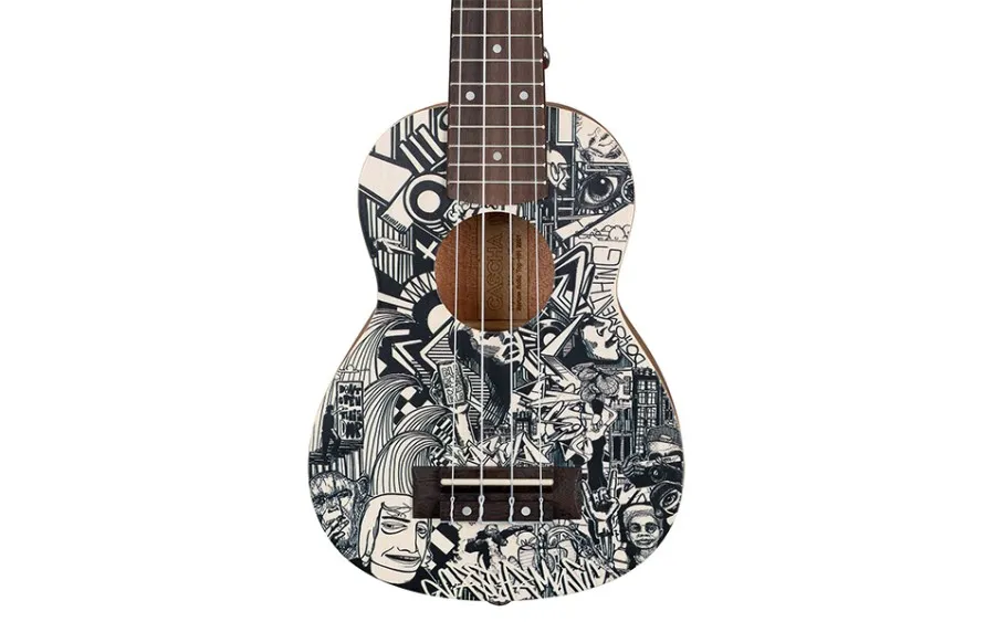 Сопрано укулеле Cascha HH2601, Art Series, Sketch