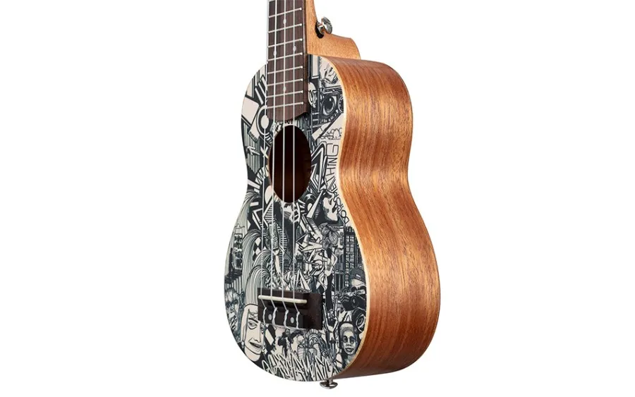 Сопрано укулеле Cascha HH2601, Art Series, Sketch
