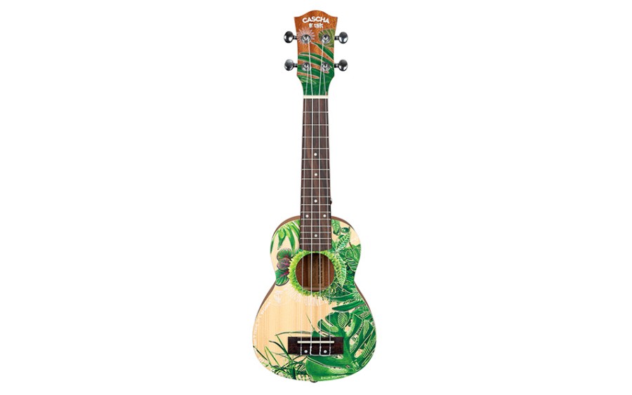Сопрано укулеле Cascha HH 2602, Art Series, Leafy