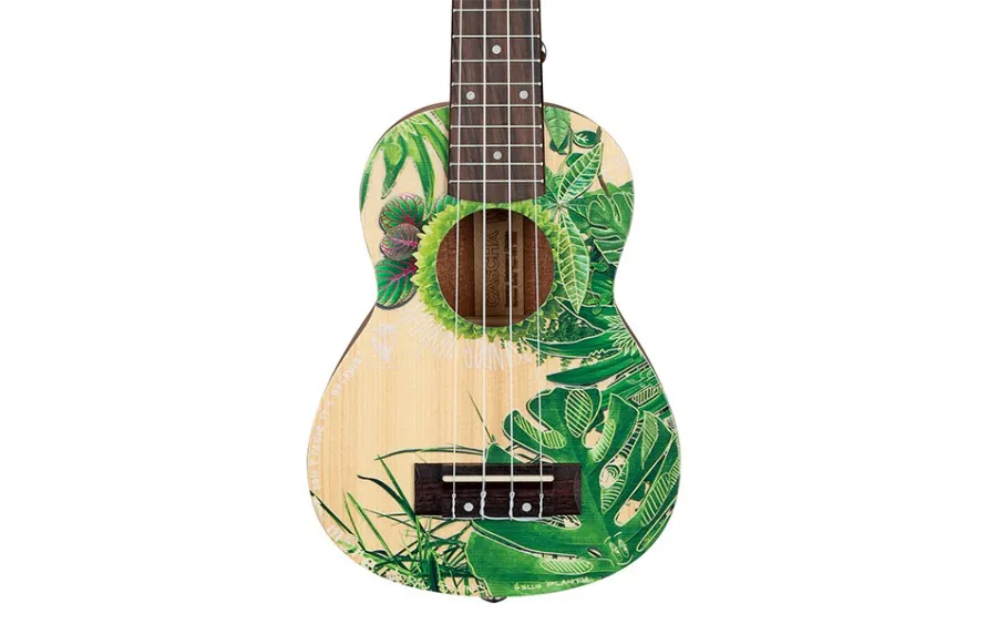 Сопрано укулеле Cascha HH 2602, Art Series, Leafy