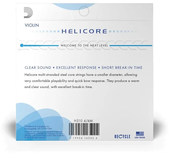 Daddario Helicore H3104/4M Medium, Струни за цигулка 4/4