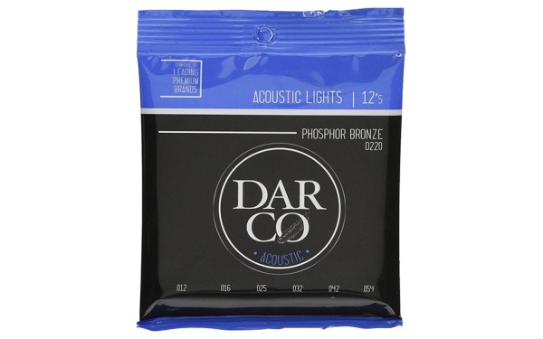 Darco D220, Струни за акустична китара 12-54, Phosphor Bronze