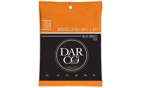 Darco D510, Струни за акустична китара 10-47