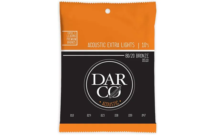 Darco D510, Струни за акустична китара 10-47
