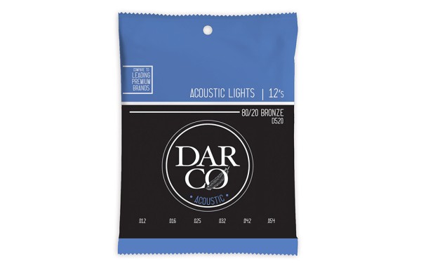 Darco D520, Струни за акустична китара 12-54