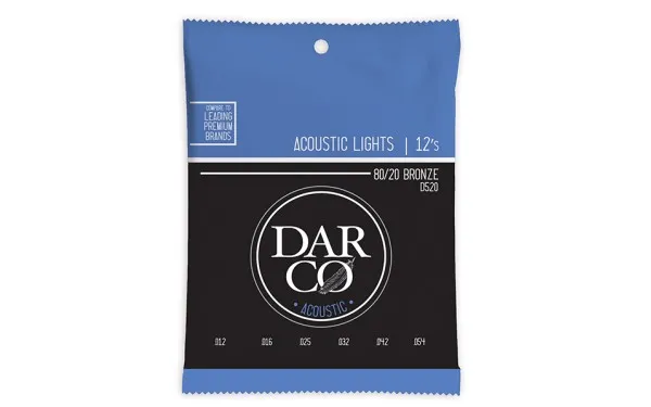 Darco D520, Струни за акустична китара 12-54