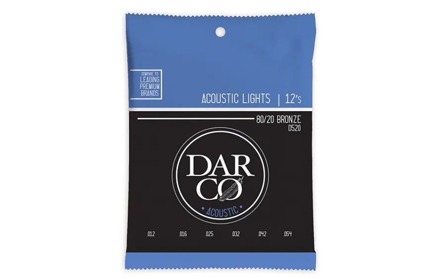 Darco D520, Струни за акустична китара 12-54