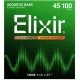 Elixir 14502 NANOWEB Acoustic Bass Light 45-100, Струни за 4 струнна бас китара 45-100