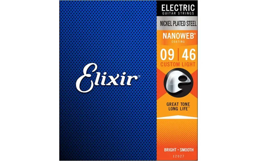 Elixir 12027 NANOWEB Custom Light, Струни за електрическа китара 09-46