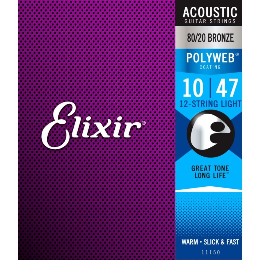 Elixir 11000 POLYWEB Extra Light, Струни за акустична китара 10-47