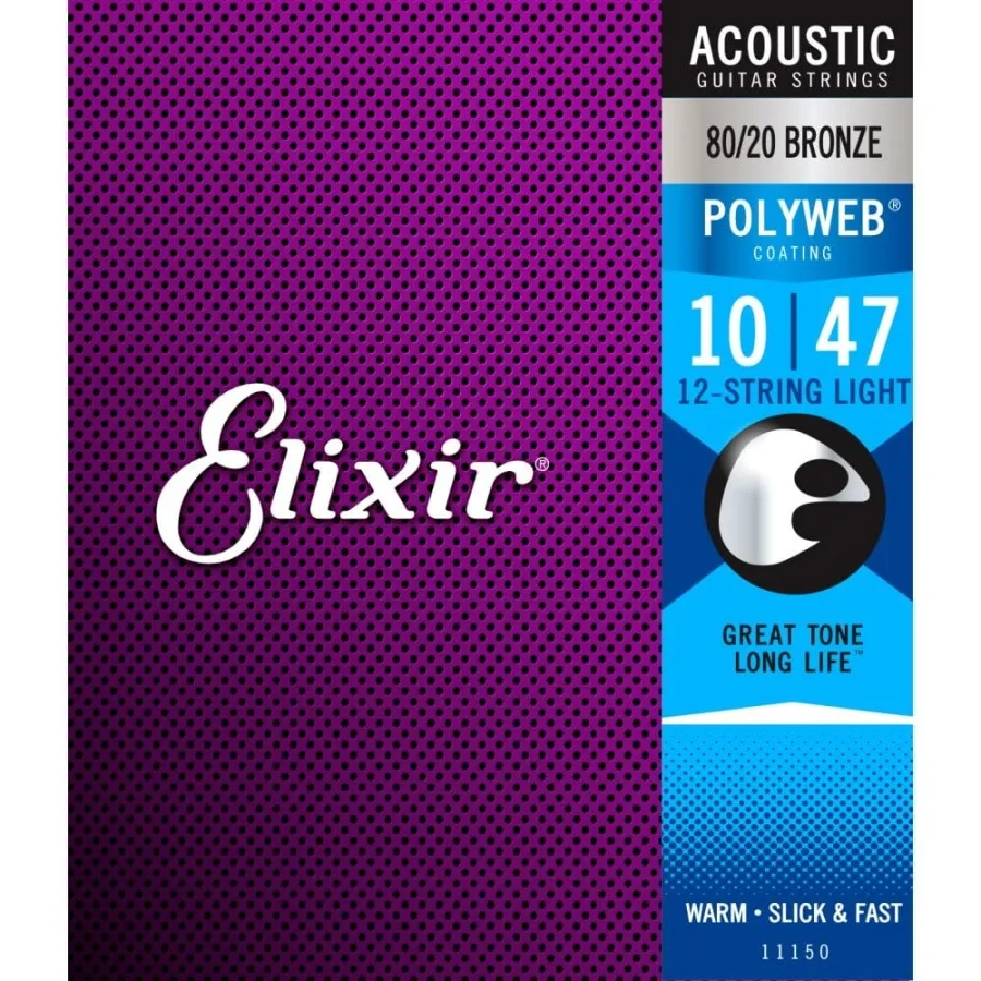 Elixir 11000 POLYWEB Extra Light, Струни за акустична китара 10-47