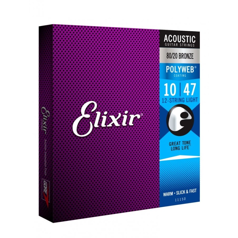 Elixir 11000 POLYWEB Extra Light, Струни за акустична китара 10-47