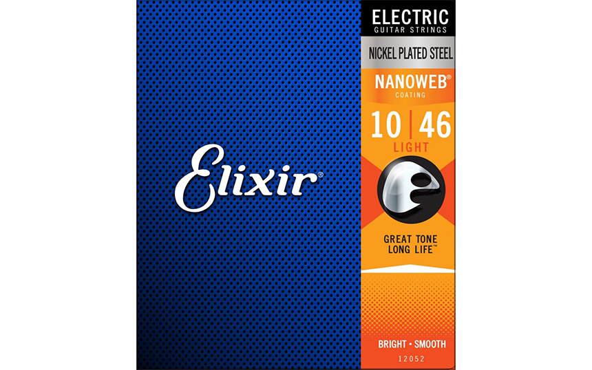 Elixir 12052 NANOWEB Light, Струни за електрическа китара 10-46