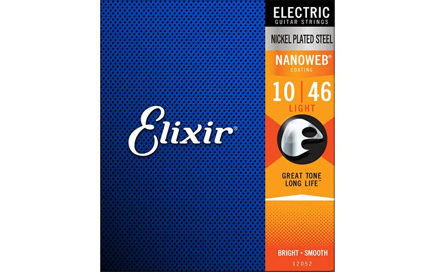 Elixir 12052 NANOWEB Light, Струни за електрическа китара 10-46