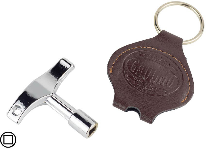 Ключ за ударни Hayman drum key T-model, В комплект с кожен калъф