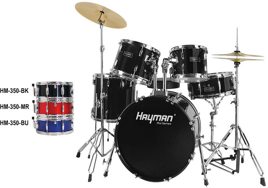 Акустични барабани Hayman HM-350-BK Pro Series