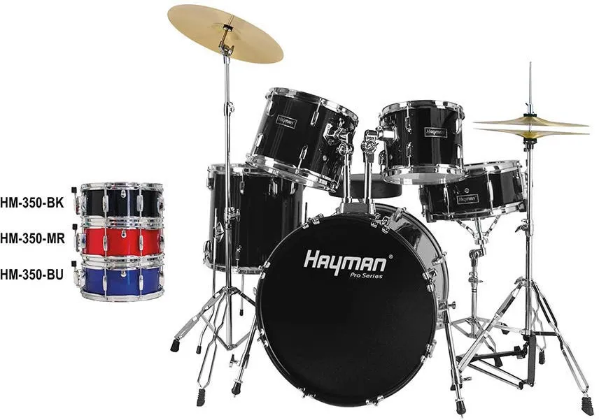 Акустични барабани Hayman HM-350-BK Pro Series