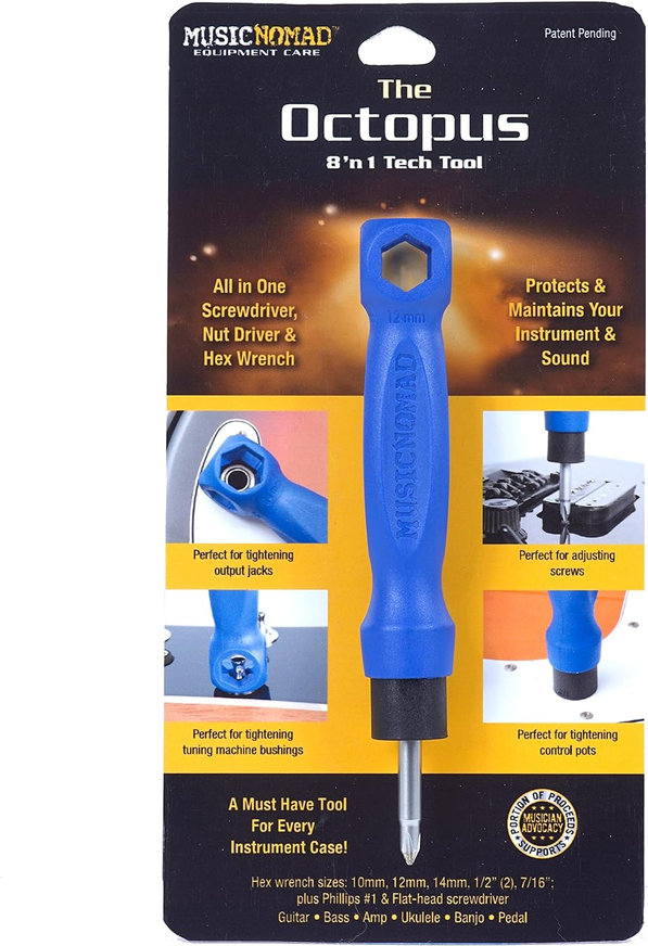 Music Nomad The Octopus 8 n 1 Tech Tool