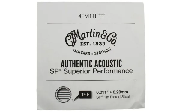 Martin 41M11HTT, Единична струна за акустична китара, Размер 0.11, E