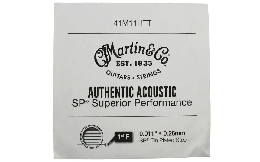 Martin 41M11HTT, Единична струна за акустична китара, Размер 0.11, E