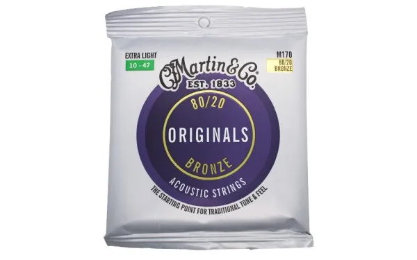 Martin M170 Originals, Струни за акустична китара 10-47