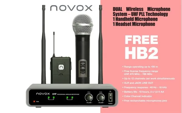 Комбинирана безжиччна система Novox FREE HB2
