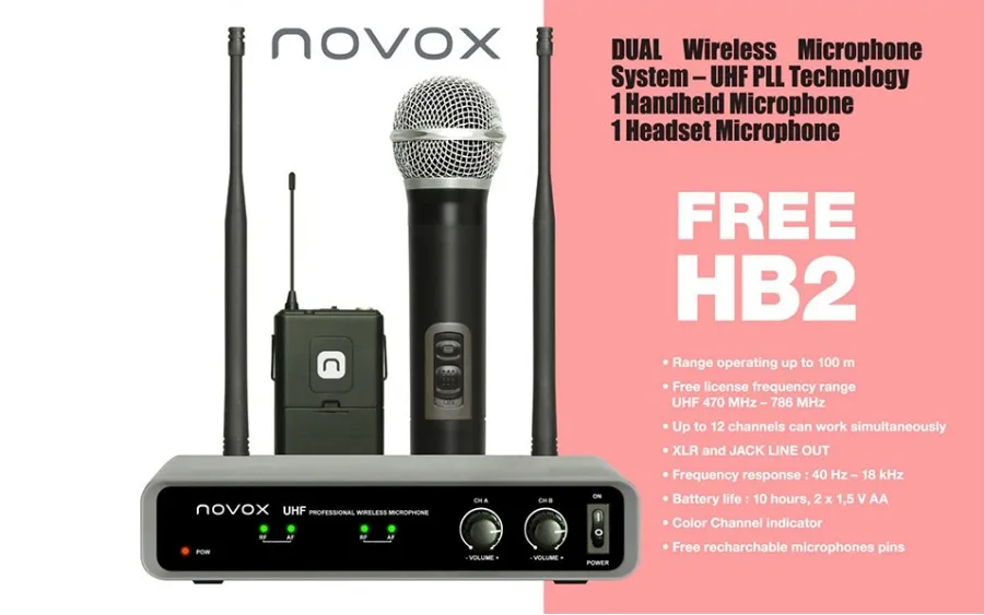 Комбинирана безжиччна система Novox FREE HB2
